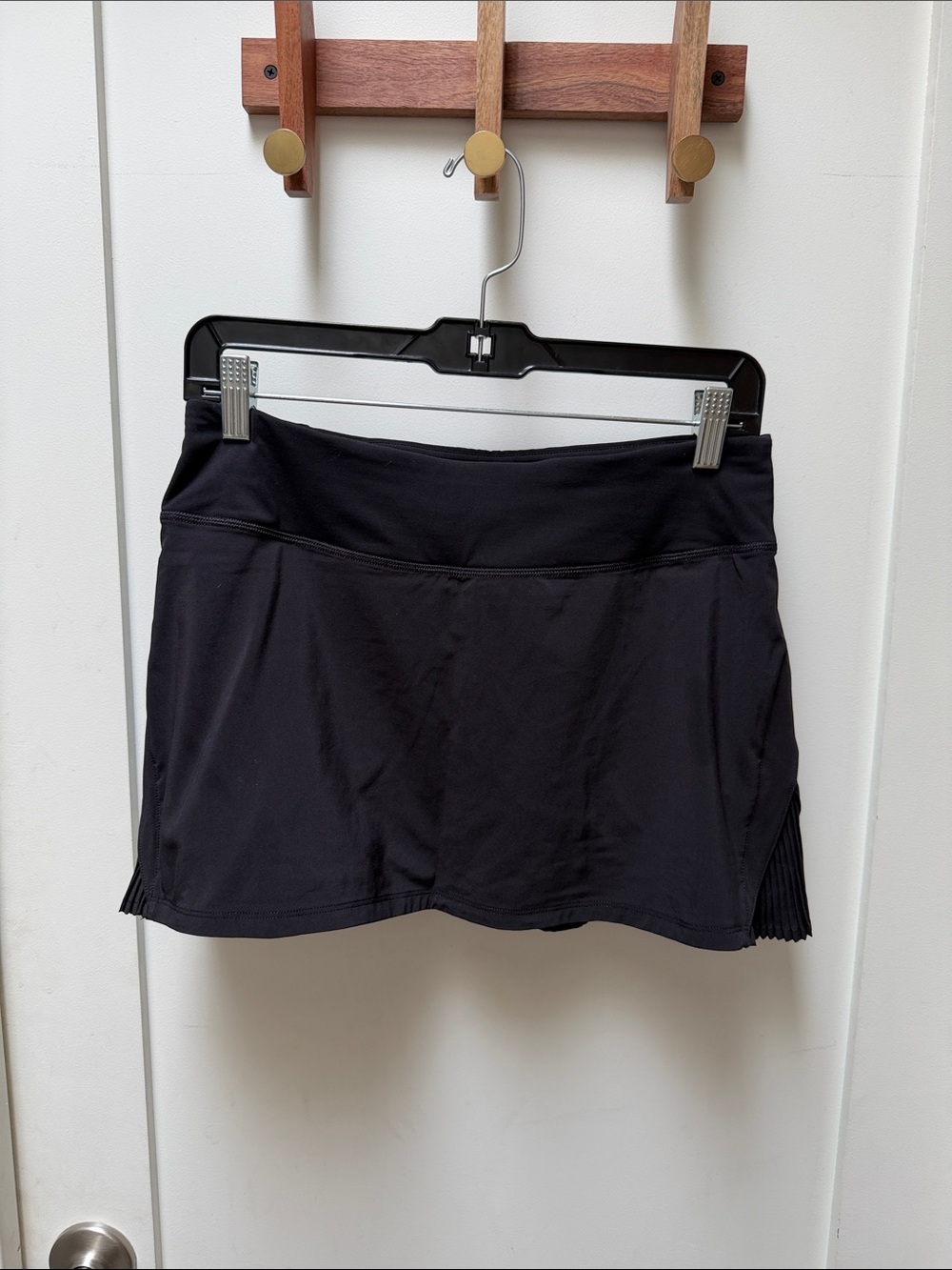 lululemon athletica Black Pleated Side Panel Athletic Skort